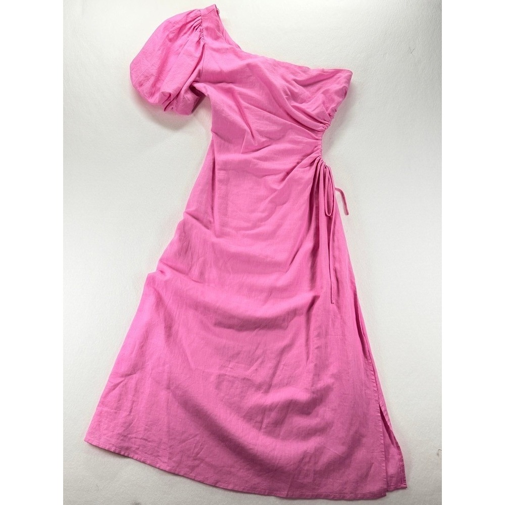 NEW Loveright Pink One‎ Shoulder Cutout Midi Dress Size S
